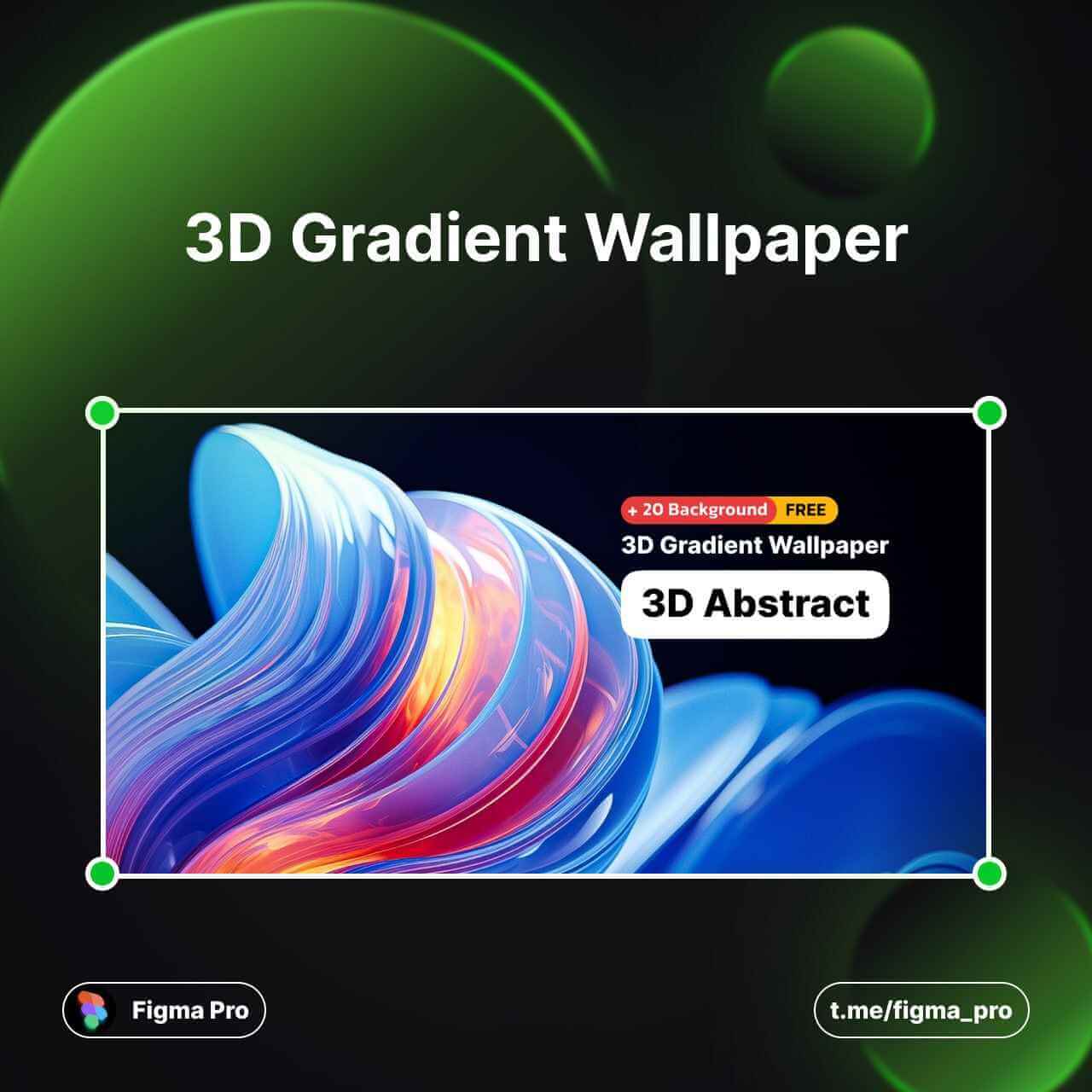 3D Gradient Wallpaper - Abstract background - Vegs