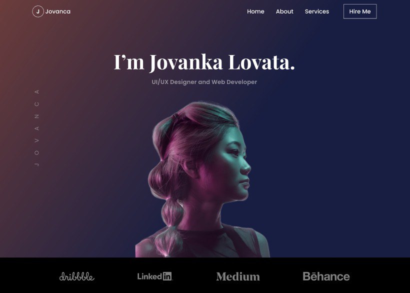 Personal Portfolio – Figma Website Template - Vegs